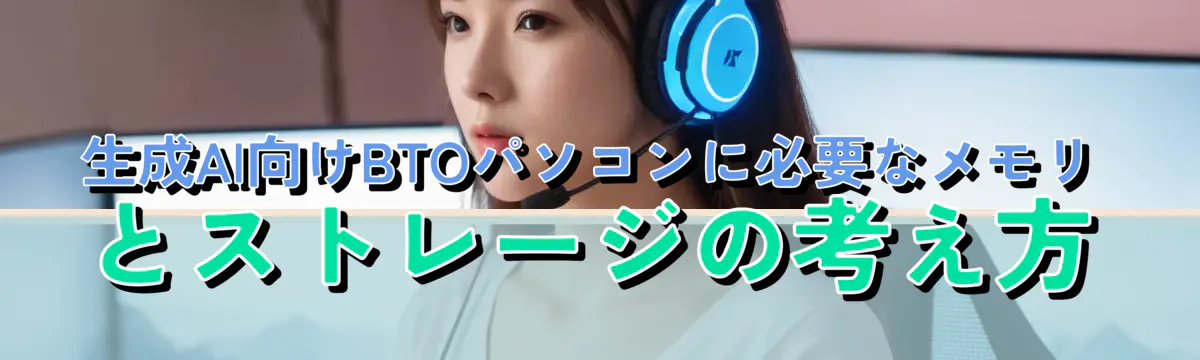 生成AI向けBTOパソコンに必要なメモリとストレージの考え方