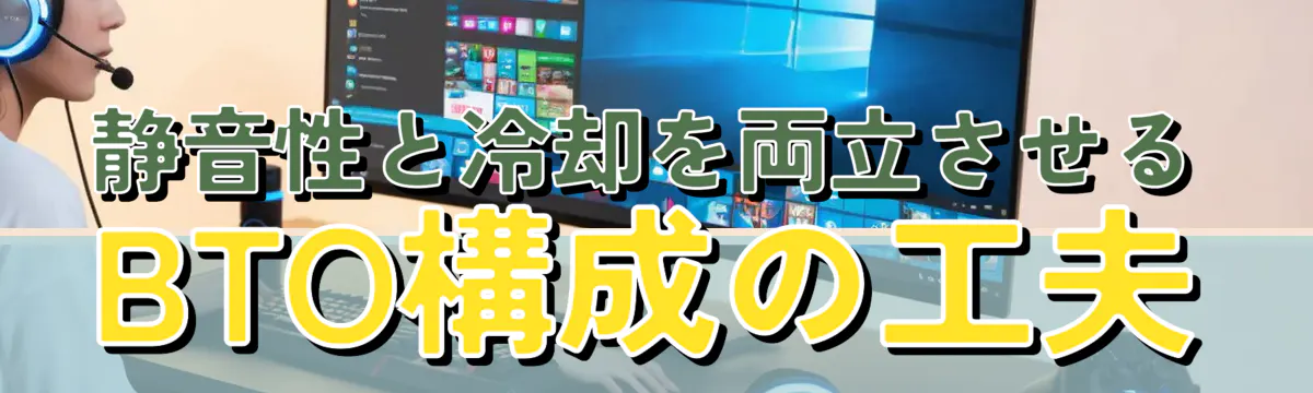 静音性と冷却を両立させるBTO構成の工夫