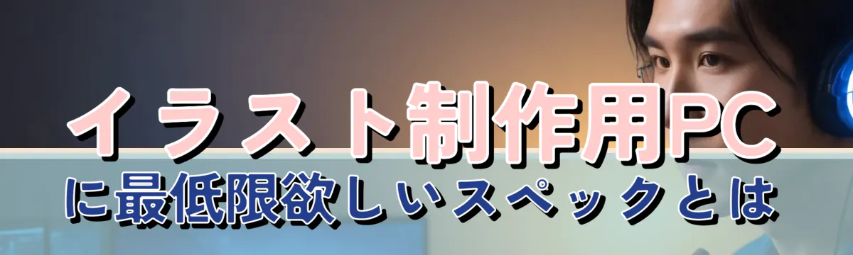 イラスト制作用PCに最低限欲しいスペックとは