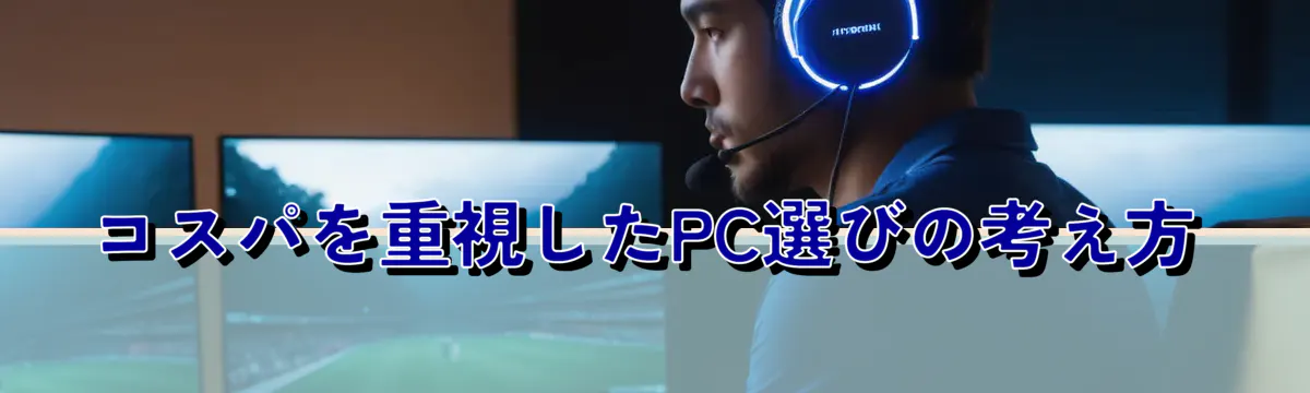 コスパを重視したPC選びの考え方