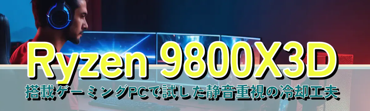 Ryzen&nbsp;9800X3D 搭載ゲーミングPCで試した静音重視の冷却工夫