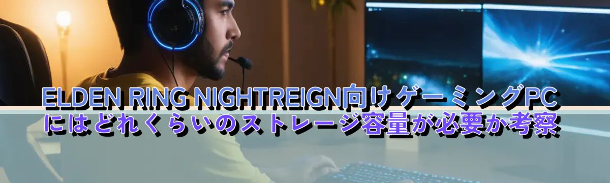 ELDEN RING NIGHTREIGN向けゲーミングPCにはどれくらいのストレージ容量が必要か考察