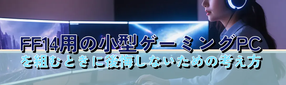 FF14用の小型ゲーミングPCを組むときに後悔しないための考え方