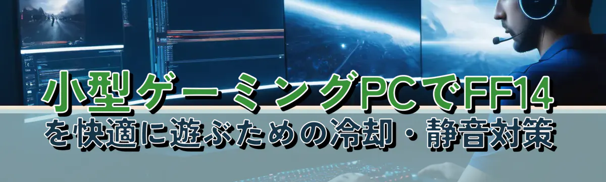 小型ゲーミングPCでFF14を快適に遊ぶための冷却・静音対策