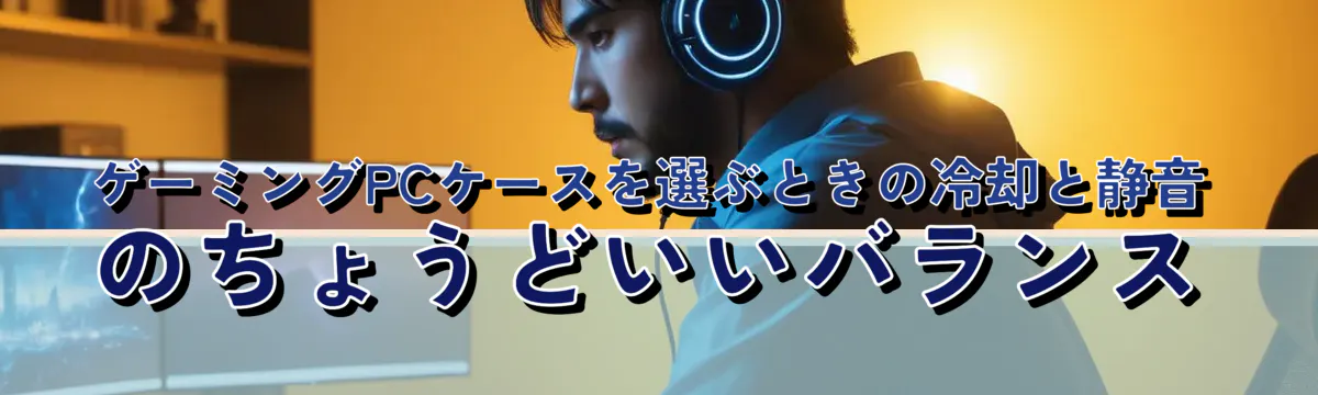 ゲーミングPCケースを選ぶときの冷却と静音のちょうどいいバランス