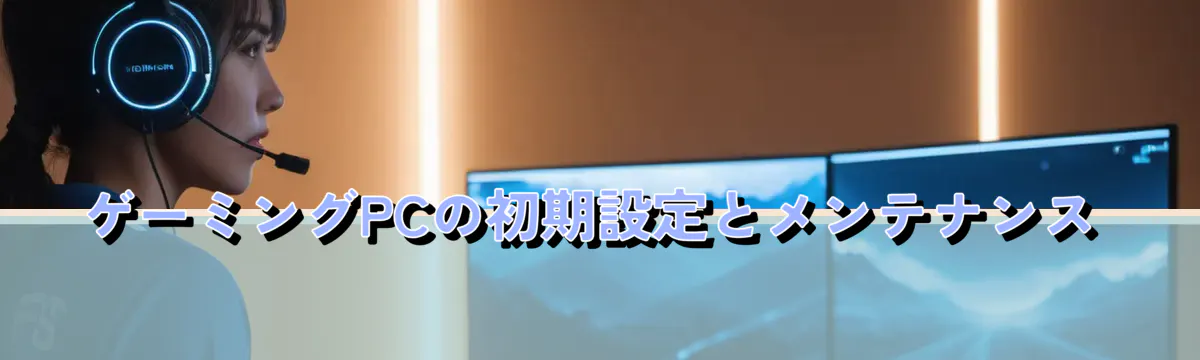 ゲーミングPCの初期設定とメンテナンス