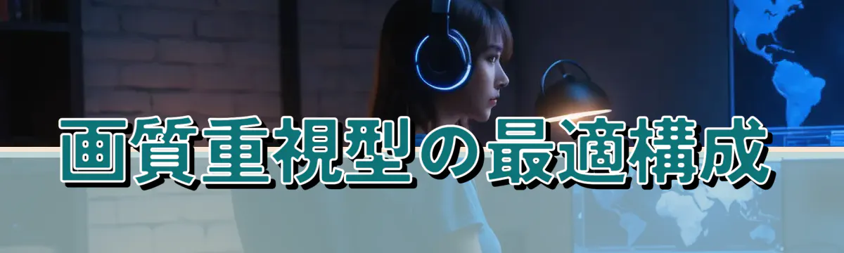 画質重視型の最適構成