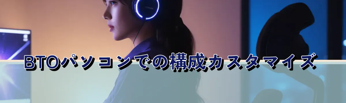 BTOパソコンでの構成カスタマイズ