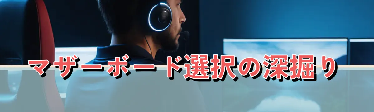 マザーボード選択の深掘り