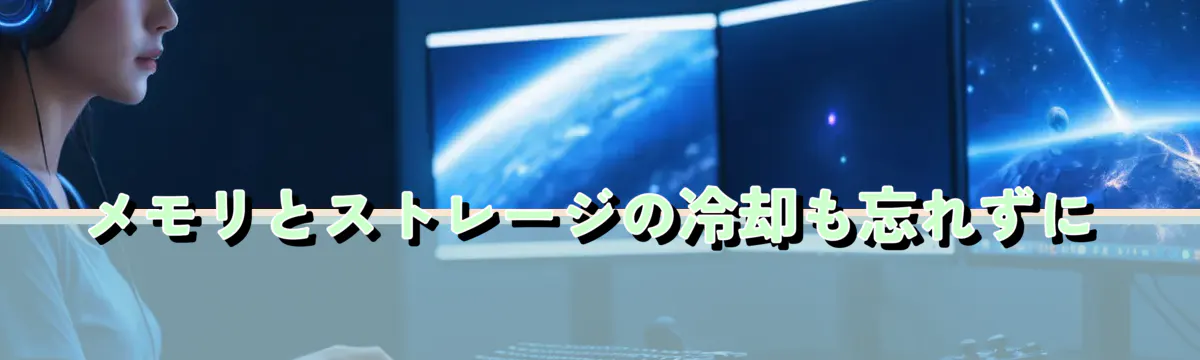 メモリとストレージの冷却も忘れずに