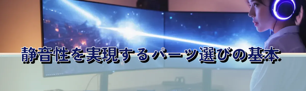 静音性を実現するパーツ選びの基本