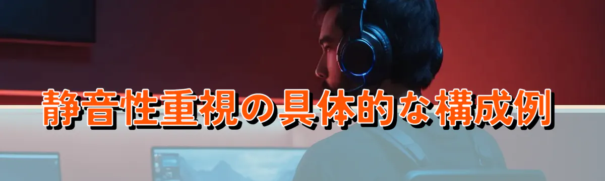 静音性重視の具体的な構成例