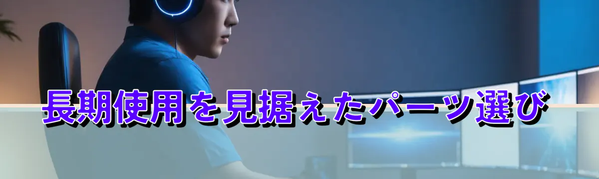 長期使用を見据えたパーツ選び