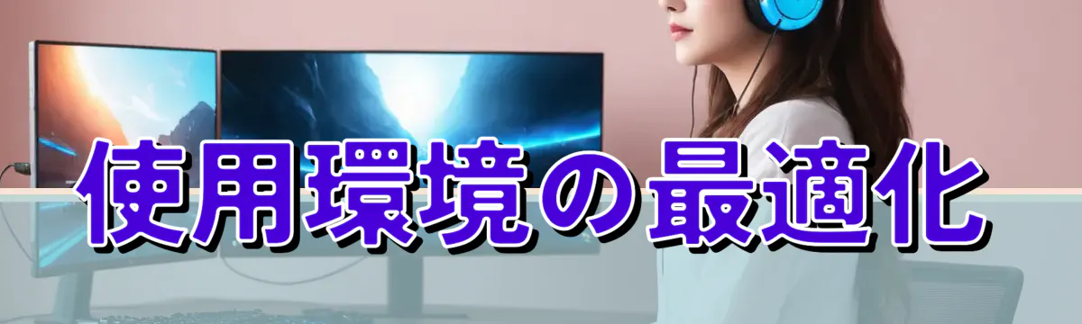 使用環境の最適化