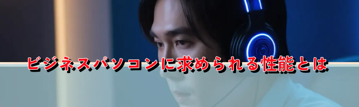 ビジネスパソコンに求められる性能とは