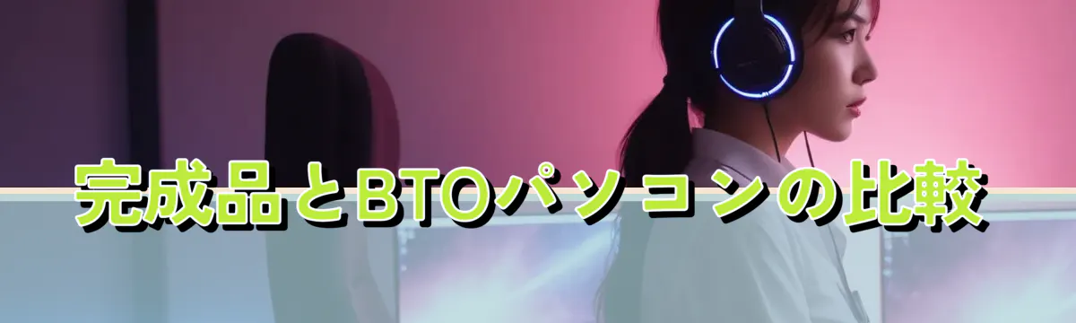 完成品とBTOパソコンの比較