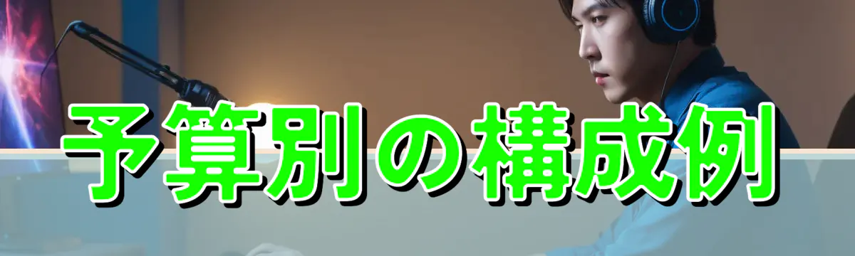 予算別の構成例