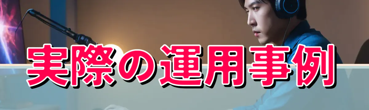 実際の運用事例