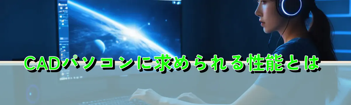 CADパソコンに求められる性能とは