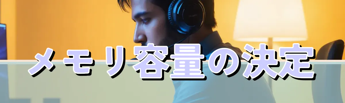 メモリ容量の決定