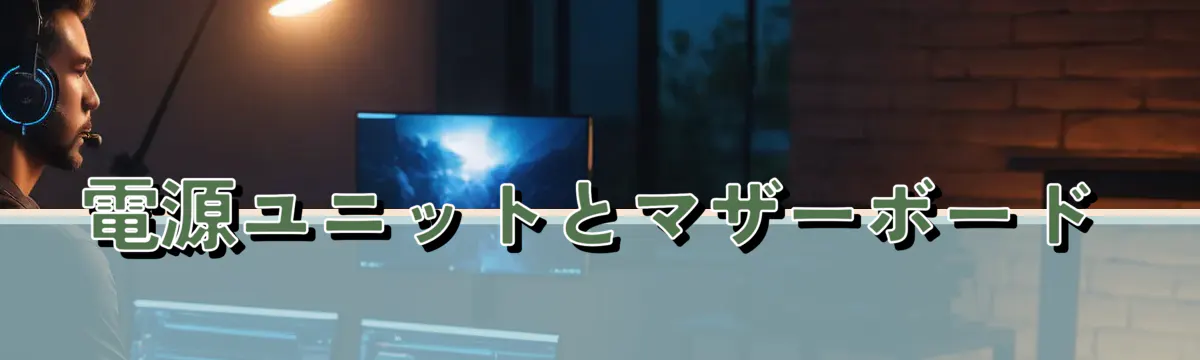 電源ユニットとマザーボード