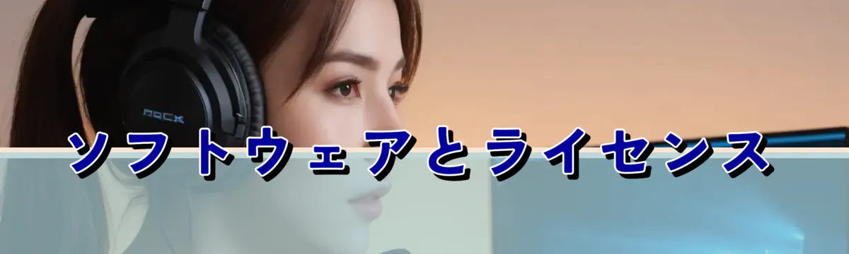 ソフトウェアとライセンス