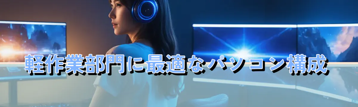 軽作業部門に最適なパソコン構成