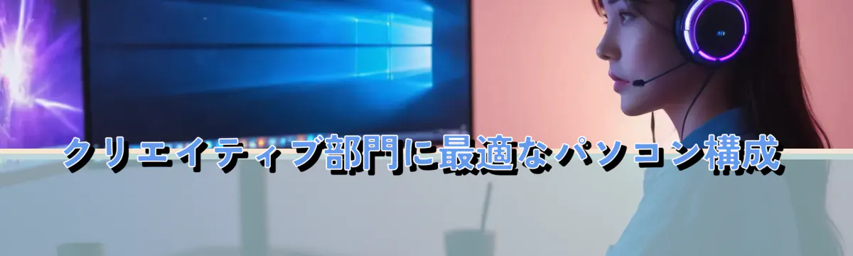 クリエイティブ部門に最適なパソコン構成