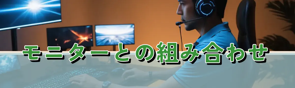 モニターとの組み合わせ