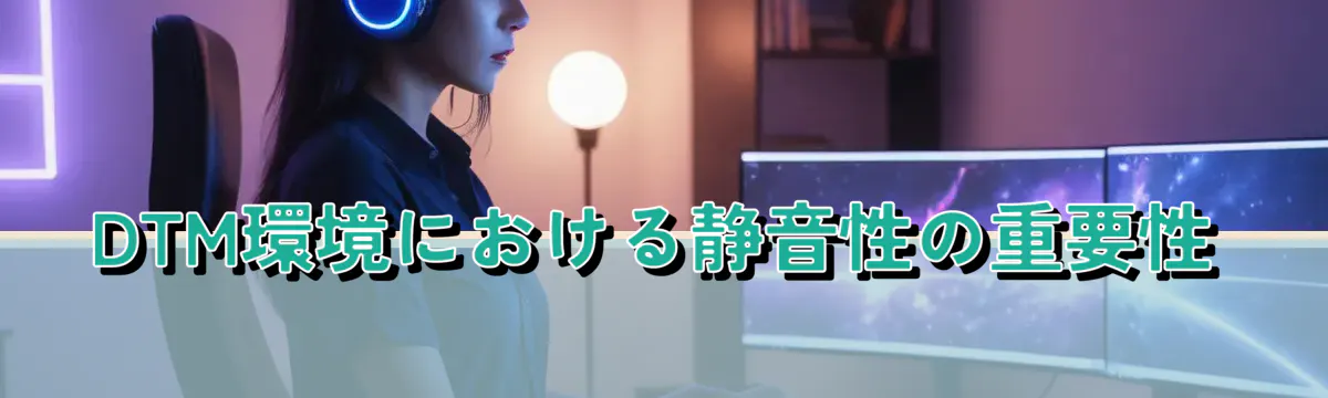 DTM環境における静音性の重要性