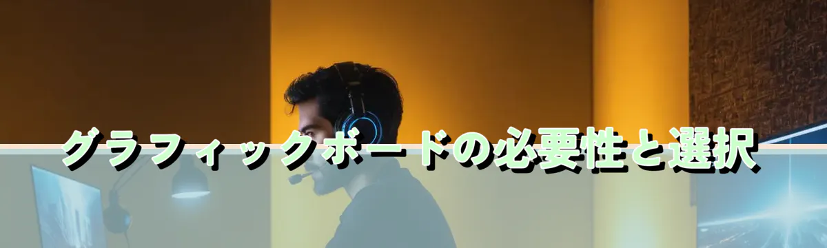 グラフィックボードの必要性と選択