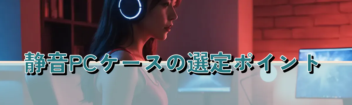 静音PCケースの選定ポイント