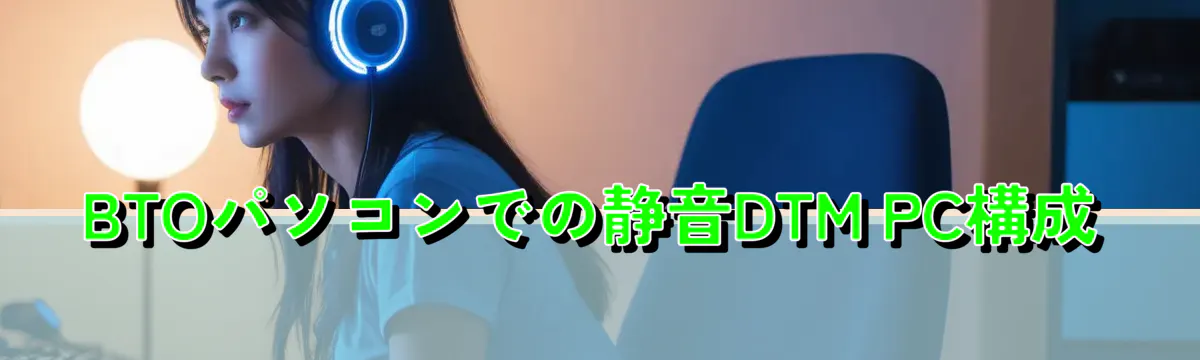 BTOパソコンでの静音DTM PC構成