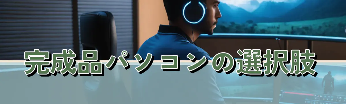 完成品パソコンの選択肢