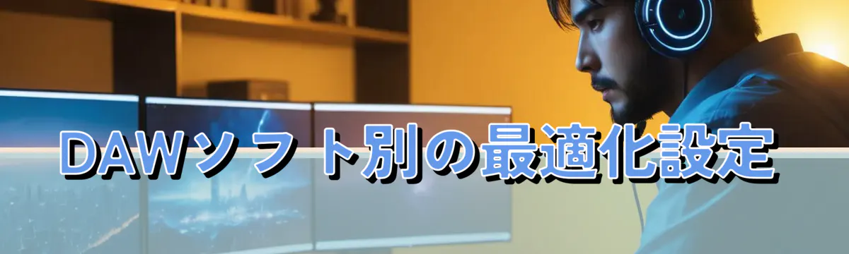 DAWソフト別の最適化設定