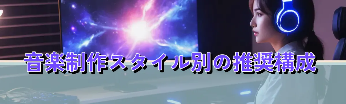 音楽制作スタイル別の推奨構成