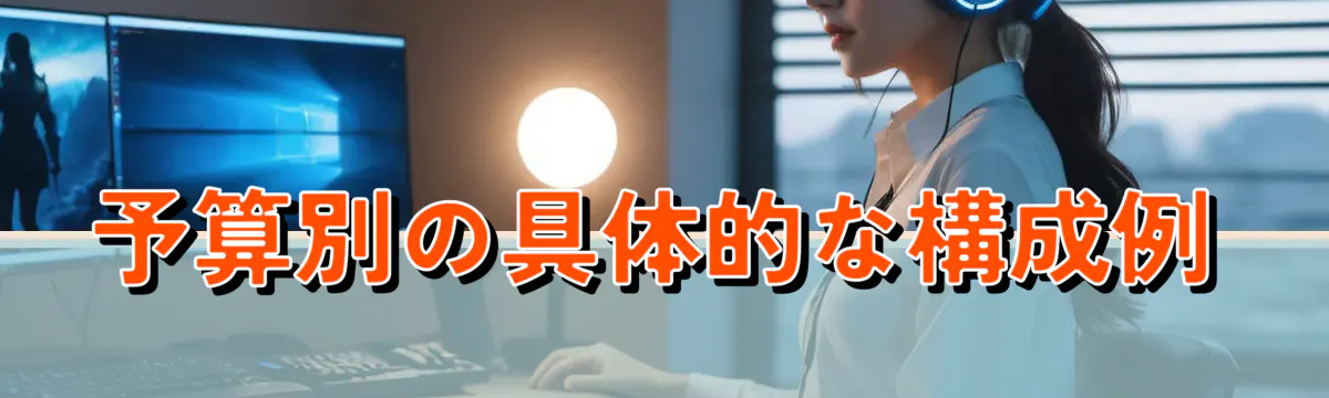 予算別の具体的な構成例