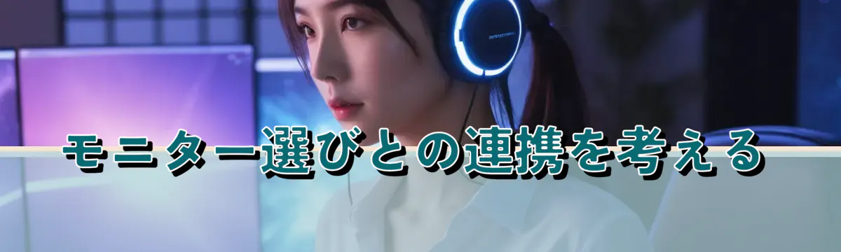 モニター選びとの連携を考える