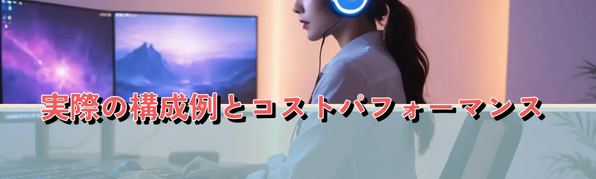 実際の構成例とコストパフォーマンス