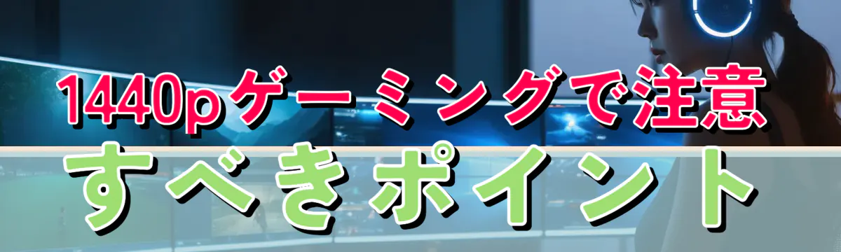 1440pゲーミングで注意すべきポイント