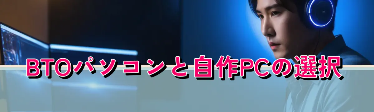 BTOパソコンと自作PCの選択