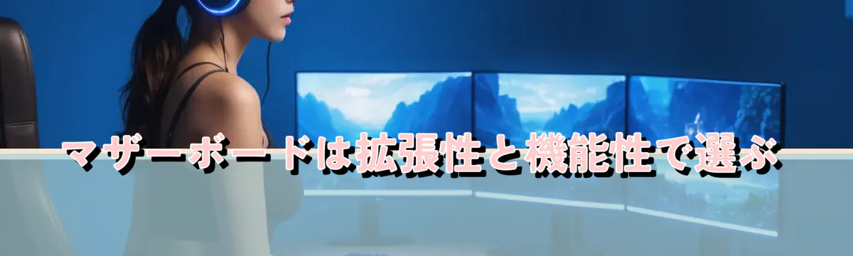 マザーボードは拡張性と機能性で選ぶ