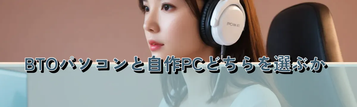 BTOパソコンと自作PCどちらを選ぶか