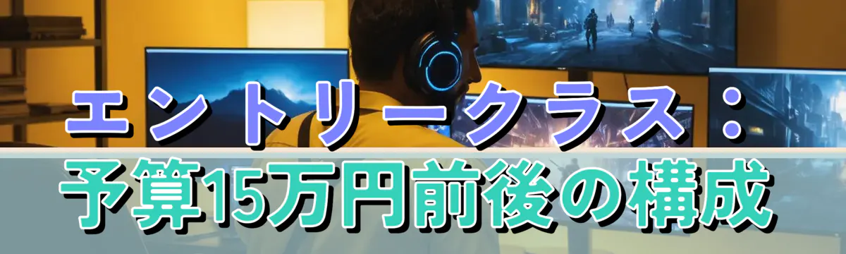 エントリークラス：予算15万円前後の構成