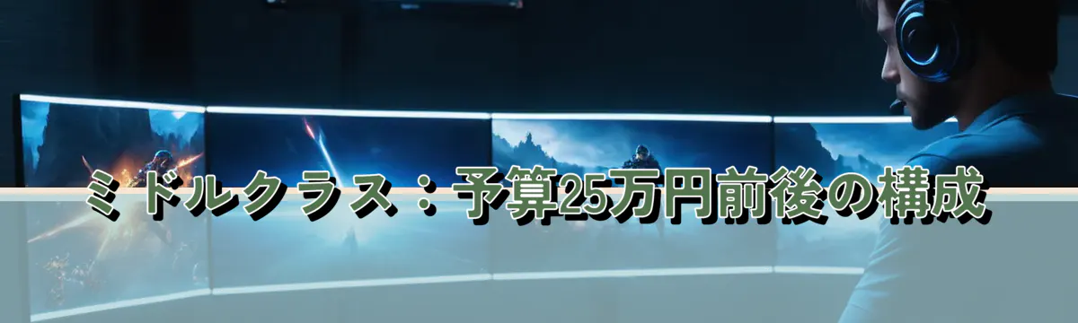 ミドルクラス：予算25万円前後の構成