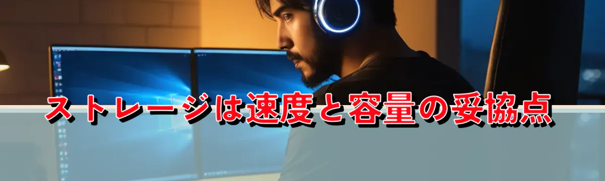 ストレージは速度と容量の妥協点