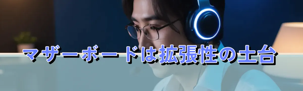 マザーボードは拡張性の土台