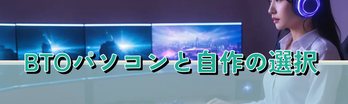 BTOパソコンと自作の選択