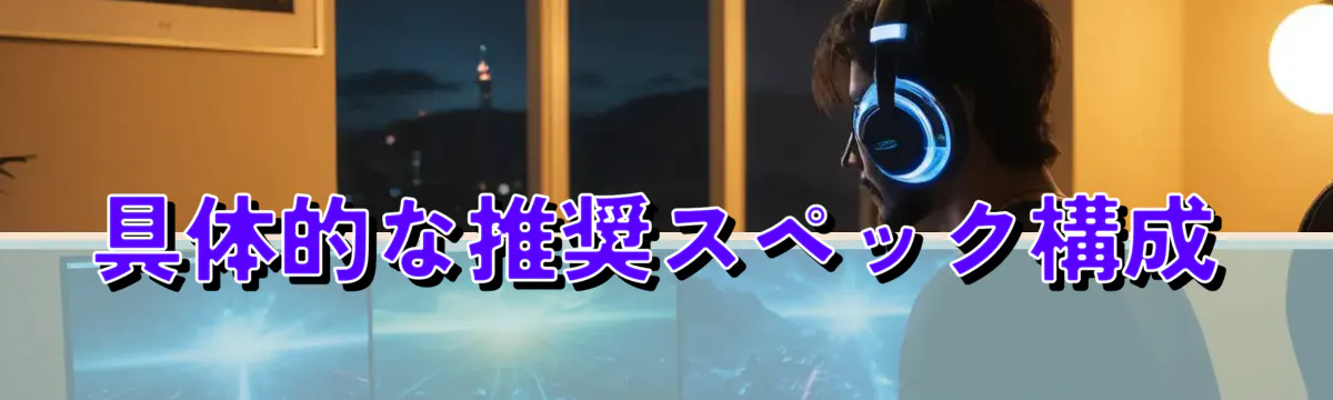 具体的な推奨スペック構成