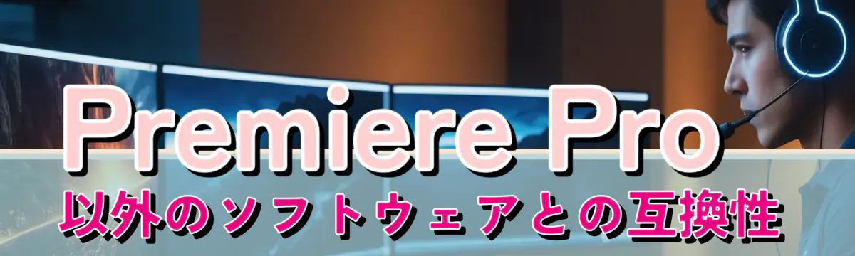 Premiere Pro以外のソフトウェアとの互換性